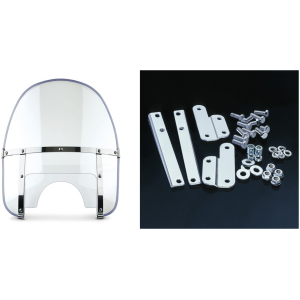 NATIONAL CYCLE BEADED HEAVY DUTY WINDSHIELD Beaded H-Duty kit clear FL49-59