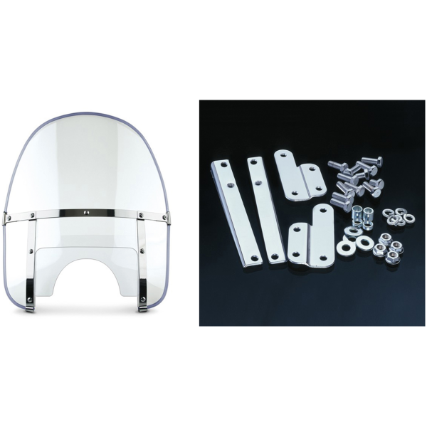 NATIONAL CYCLE BEADED HEAVY DUTY WINDSHIELD Beaded H-Duty kit clear FL49-59