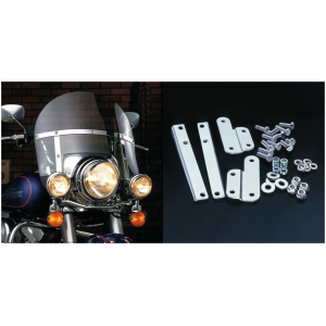 NATIONAL CYCLE CHOPPED HEAVY-DUTY WINDSHIELD Chopped H-Duty kit clear FLHS77-93