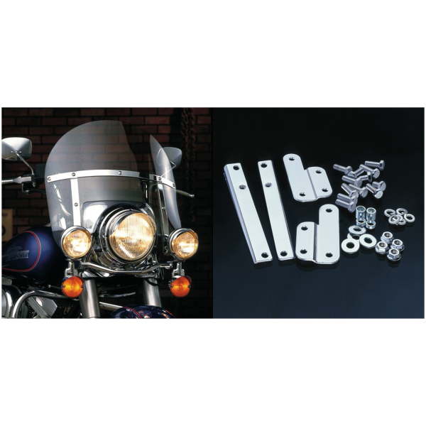 NATIONAL CYCLE CHOPPED HEAVY-DUTY WINDSHIELD Chopped H-Duty kit clear FLHS77-93