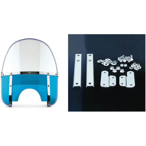 NATIONAL CYCLE BEADED HEAVY DUTY WINDSHIELD Beaded H-Duty kit blue lwrs FLSTF/N90-up