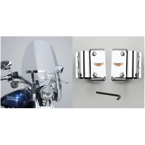 NATIONAL CYCLE NARROW FRAME HEAVY DUTY WINDSHIELDS Custom Heavy Duty kit XL86-up FXD93-05