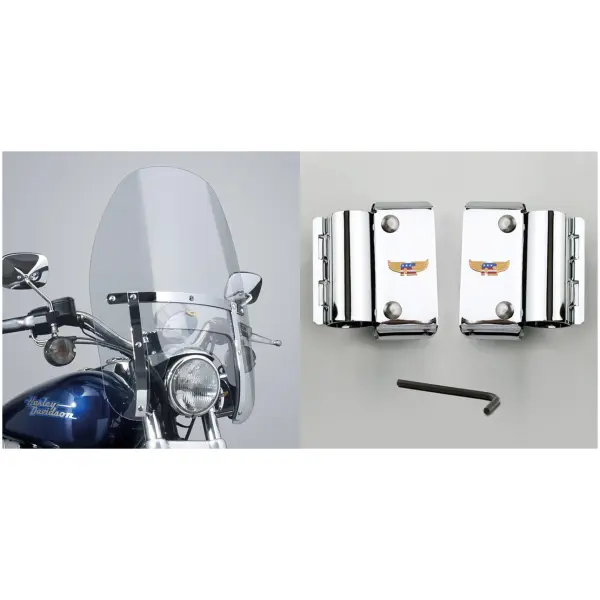 NATIONAL CYCLE NARROW FRAME HEAVY DUTY WINDSHIELDS Custom Heavy Duty kit XL86-up FXD93-05