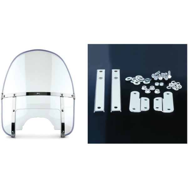 NATIONAL CYCLE BEADED HEAVY DUTY WINDSHIELD Beaded H-Duty 60-84 style clear