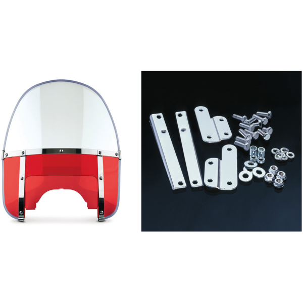 NATIONAL CYCLE BEADED HEAVY DUTY WINDSHIELD Beaded H-Duty 60-84 style red