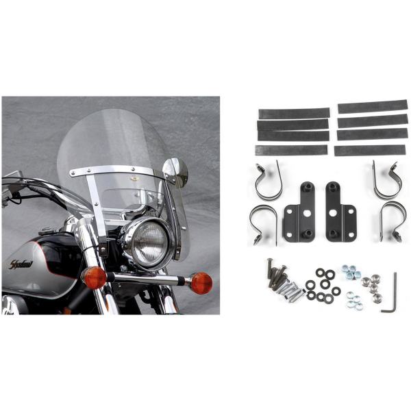NATIONAL CYCLE NARROW FRAME HEAVY DUTY WINDSHIELDS Low Boy Heavy Duty kit XL71-86 FX71-86