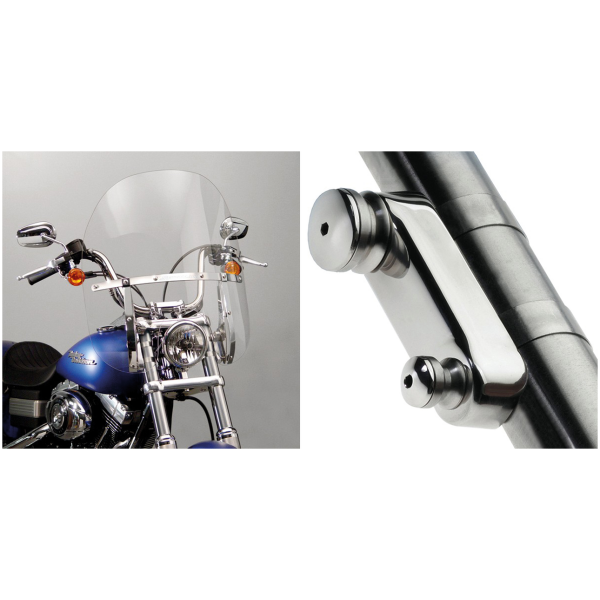 NATIONAL CYCLE SWITCHBLADE 2-UP QUICK-RELEASE WINDSHIELDS Switchblade 2-up kit FXD06-17
