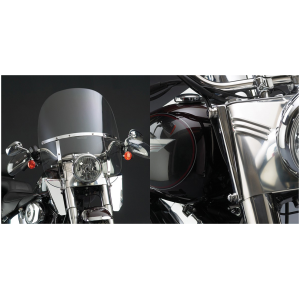 NATIONAL CYCLE SWITCHBLADE 2-UP QUICK-RELEASE WINDSHIELDS Switchblade 2-up kit FLST86-up no lghtbr