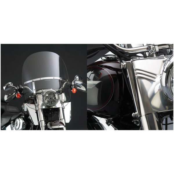 NATIONAL CYCLE SWITCHBLADE 2-UP QUICK-RELEASE WINDSHIELDS Switchblade 2-up kit FLST86-up no lghtbr