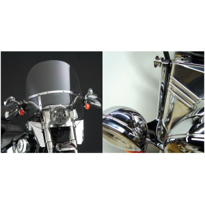 NATIONAL CYCLE SWITCHBLADE 2-UP QUICK-RELEASE WINDSHIELDS Switchblade 2-up kit FLST86-up w/lightbr