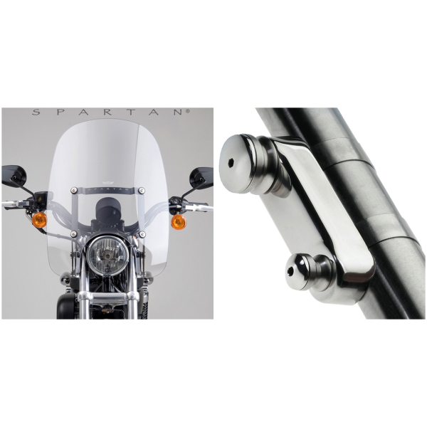 NATIONAL CYCLE SPARTAN QUICK-RELEASE WINDSHIELDS Spartan 19" kit 39mm forks