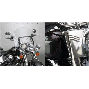 NATIONAL CYCLE SPARTAN QUICK-RELEASE WINDSHIELDS Spartan 17" kit FLST w/41mm forks