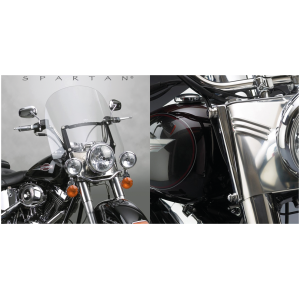 NATIONAL CYCLE SPARTAN QUICK-RELEASE WINDSHIELDS Spartan 19" kit FLST w/41mm forks
