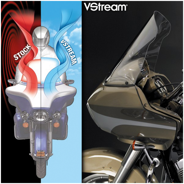 NATIONAL CYCLE VSTREAM REPLACEMENT WINDSCREENS FOR TOURING VStream Tall clear screen FLTR98-13
