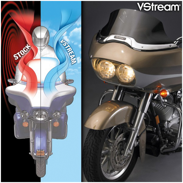 NATIONAL CYCLE VSTREAM REPLACEMENT WINDSCREENS FOR TOURING VStream Low dark tint screen FLTR98-13