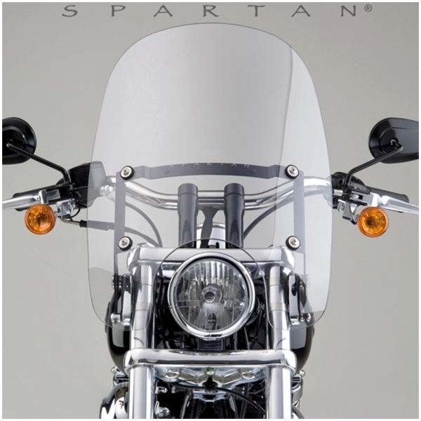 NATIONAL CYCLE SPARTAN QUICK-RELEASE WINDSHIELDS Spartan 19" HT,CLR,Q,FXDC models