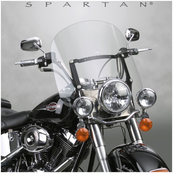 NATIONAL CYCLE SPARTAN QUICK-RELEASE WINDSHIELDS Spartan 17" HT,CLR, FLSTC models