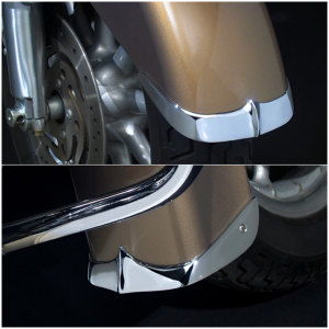 NATIONAL CYCLE CHROME CAST FENDER TIPS
