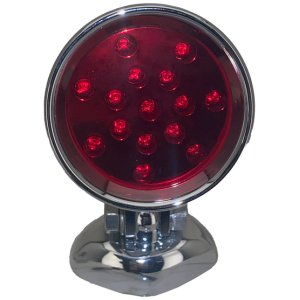 LED 2 1/4" CHROME BEACON BULLET LIGHTS 2-L LED HD mount bullet lights Star red