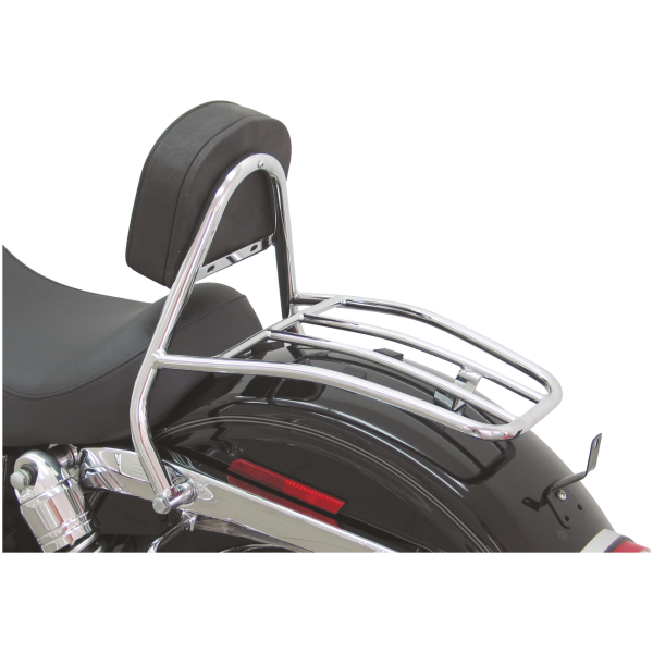 DRIVER BACKREST WITH LUGGAGE RACK 2006-2017 DYNA Solo Sissy Bar w/Luggage Rack FXD06-17