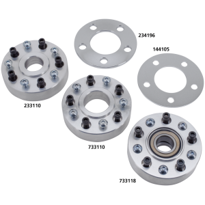 SPROCKET AND DISC SPACERS Wide-Glide disc spacer 08-up with ABS