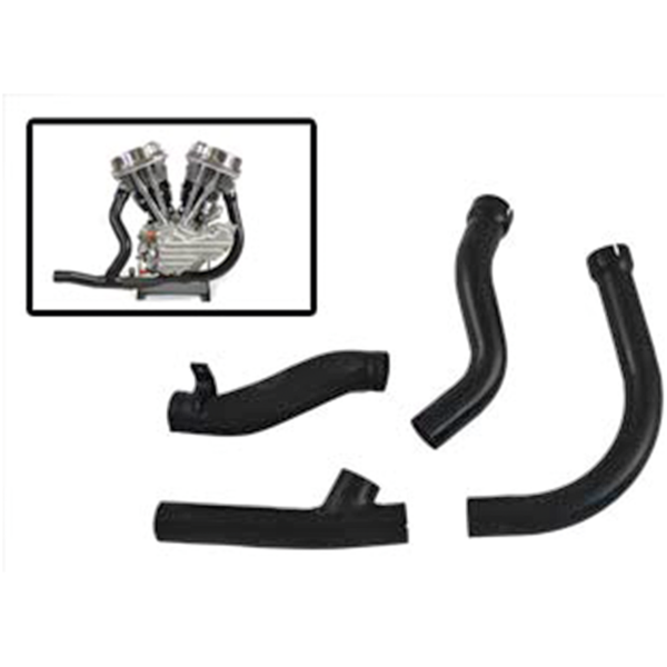 HEADERS FOR PANHEAD 2-1 Complete Exhaust Black FL48-57