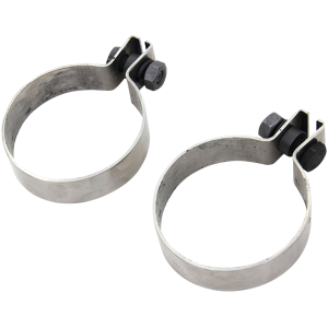 EXHAUST PORT CLAMPS FOR PANHEAD Panhead stainless exhaust port clamp set