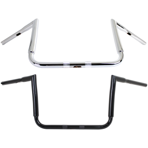 PHAT CHIZELED BAT WING HANDLEBARS 12" ChiZeled Bat Wing Bar 1.25" Chr TBW