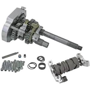 ZODIAC'S 6 SPEED CONVERSION FOR SOFTAIL AND DYNA 5 SPEED TRANSMISSIONS Shifter shaft support