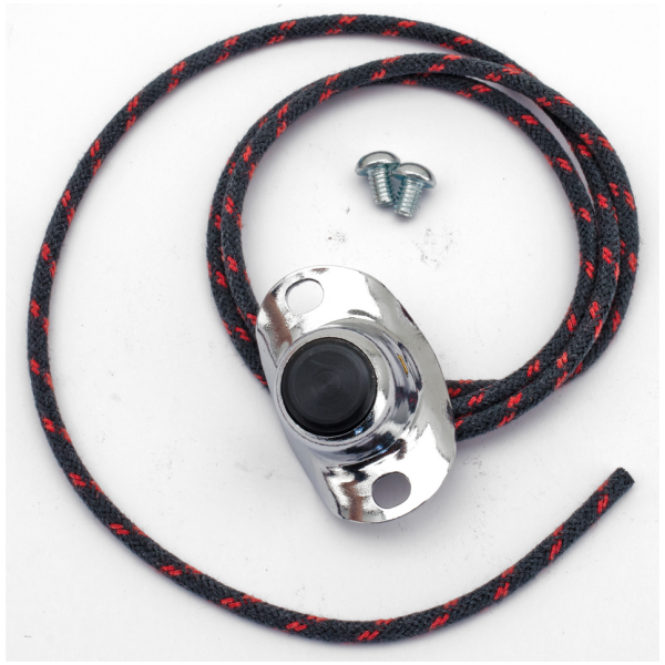 1929-1972 STYLE HANDLEBAR SWITCHES AND SCREWS Single Wire Switch Button Chr HD26-71
