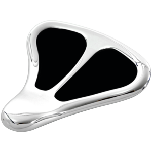 CHROME ALLOY SPRING SOLO SEAT Chrome Alloy Solo Seat Black Leather