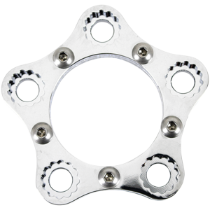 REAR WHEEL SPROCKET LOCK Rear Sprocket 5 Bolt Lock Ring Kit Chr
