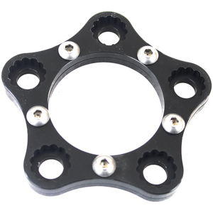 REAR WHEEL SPROCKET LOCK Rear Sprocket 5 Bolt Lock Ring Kit Blk