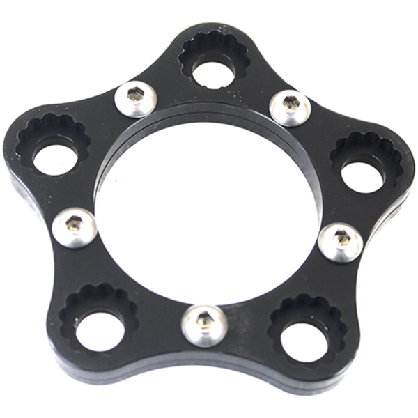 REAR WHEEL SPROCKET LOCK Rear Sprocket 5 Bolt Lock Ring Kit Blk