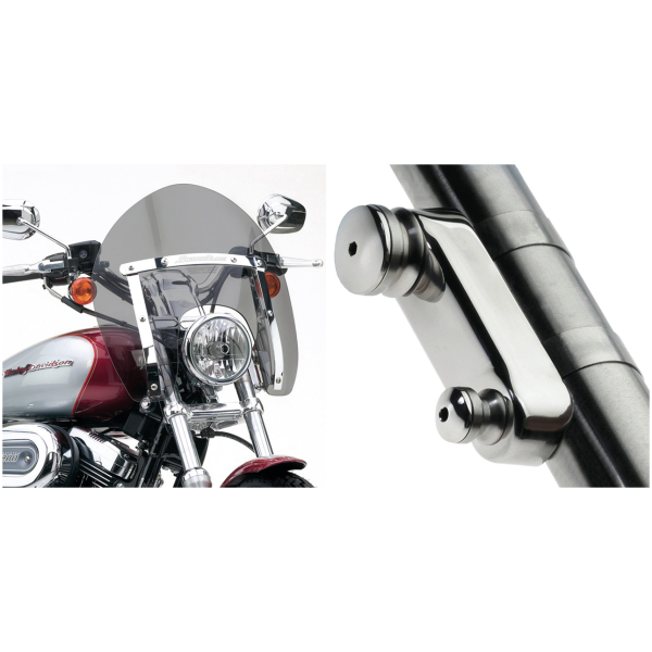 NATIONAL CYCLE SWITCHBLADE SHORTY QUICK-RELEASE WINDSHIELDS Switchblade Shorty Tinted kit 39mm fork