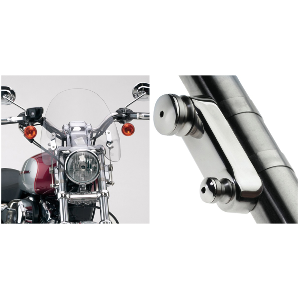 NATIONAL CYCLE SWITCHBLADE DEFLECTOR QUICK-RELEASE WINDSHIELDS Switchblade Deflector Clear kit 39mm for