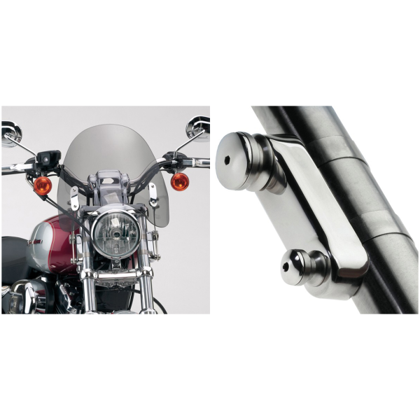 NATIONAL CYCLE SWITCHBLADE DEFLECTOR QUICK-RELEASE WINDSHIELDS Switchblade Deflector Tinted kit 39mm fo