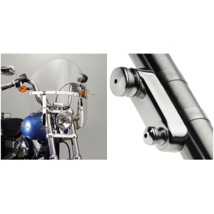 NATIONAL CYCLE SWITCHBLADE CHOPPED QUICK-RELEASE WINDSHIELDS Switchblade Chopped Clear kit 49mm forks