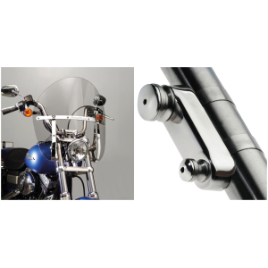 NATIONAL CYCLE SWITCHBLADE CHOPPED QUICK-RELEASE WINDSHIELDS Switchblade Chopped Tinted kit 49mm fork