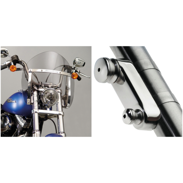 NATIONAL CYCLE SWITCHBLADE SHORTY QUICK-RELEASE WINDSHIELDS Switchblade Shorty Tinted kit 49mm forks