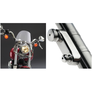 NATIONAL CYCLE SWITCHBLADE DEFLECTOR QUICK-RELEASE WINDSHIELDS Switchblade Deflector Clear kit 41mm for