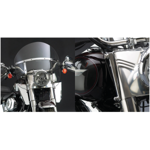NATIONAL CYCLE SWITCHBLADE CHOPPED QUICK-RELEASE WINDSHIELDS Switchblade Chopped Clear kit 41mm forks