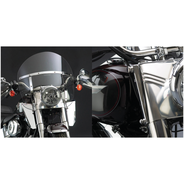 NATIONAL CYCLE SWITCHBLADE CHOPPED QUICK-RELEASE WINDSHIELDS Switchblade Chopped Clear kit 41mm forks