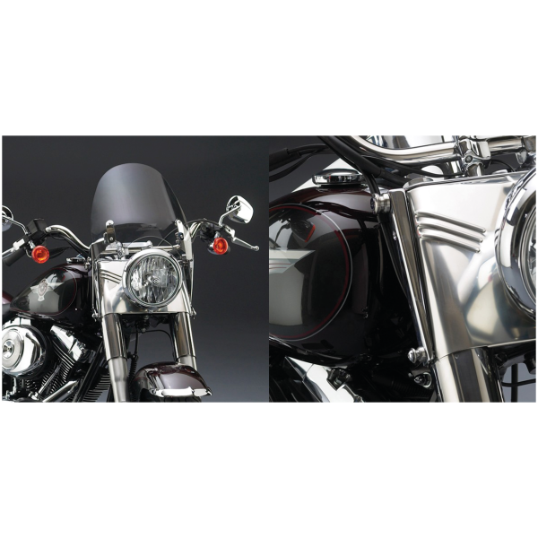 NATIONAL CYCLE SWITCHBLADE DEFLECTOR QUICK-RELEASE WINDSHIELDS Switchblade Deflector Clear kit 41mm for