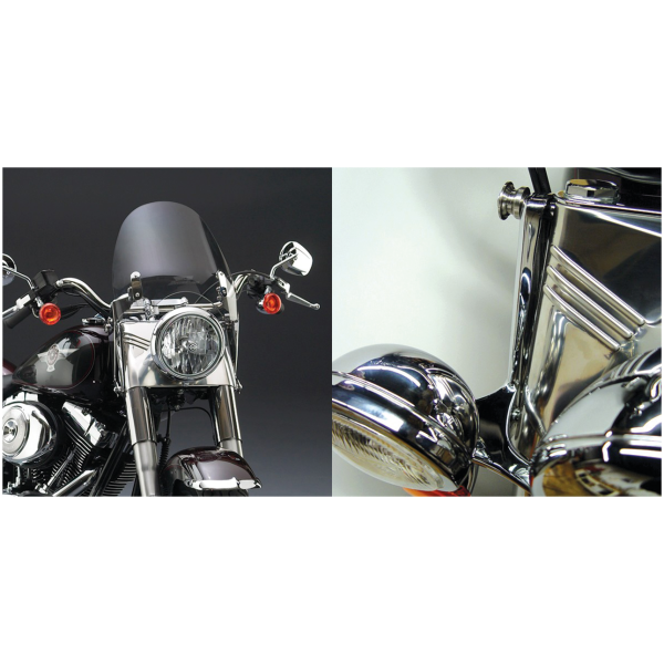 NATIONAL CYCLE SWITCHBLADE DEFLECTOR QUICK-RELEASE WINDSHIELDS Switchblade Deflector Clear kit 41mm for