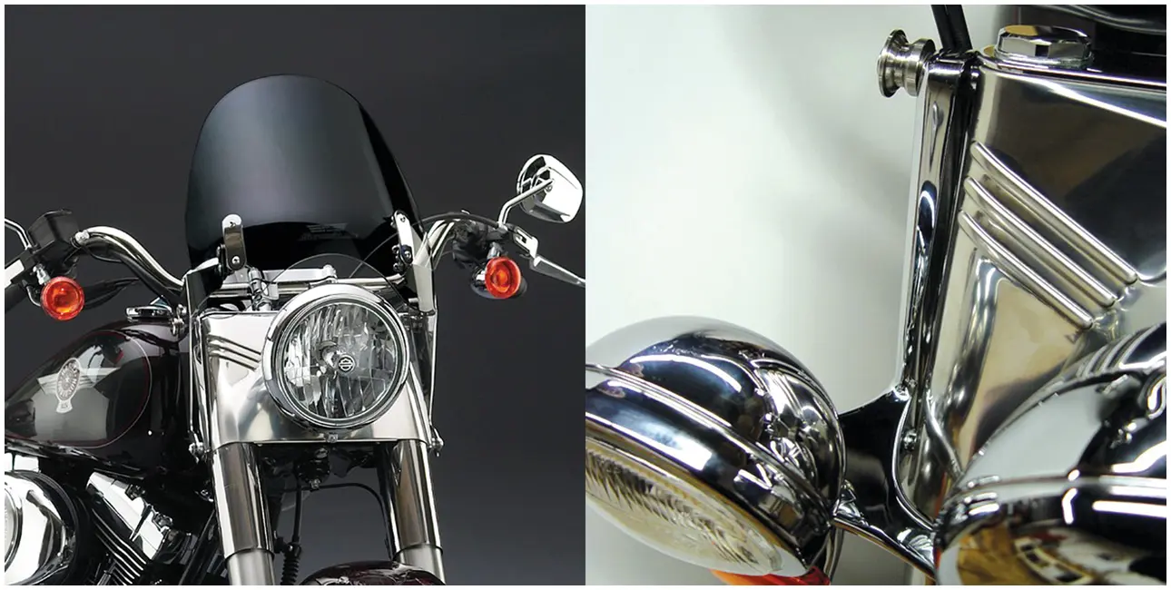 NATIONAL CYCLE SWITCHBLADE DEFLECTOR QUICK-RELEASE WINDSHIELDS Switchblade Deflector Tinted kit 41mm fo