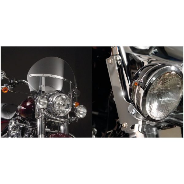 NATIONAL CYCLE SWITCHBLADE CHOPPED QUICK-RELEASE WINDSHIELDS Switchblade Chopped Clear kit FLHR