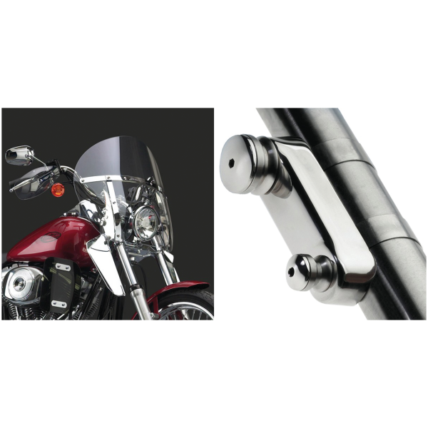 NATIONAL CYCLE SWITCHBLADE CHOPPED QUICK-RELEASE WINDSHIELDS Switchblade Chopped Clear kit FXDWG06-17