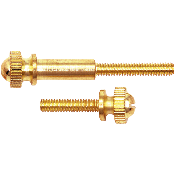 KNURLED BRASS ADJUSTER SCREWS FOR S&S SUPER E AND SUPER G Adjuster Screw Set Brass for S&S E/G