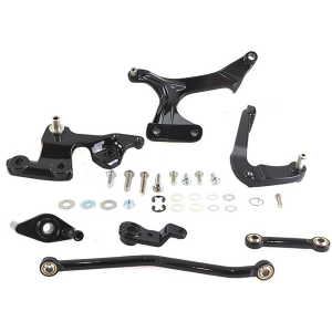 MID MOUNT CONTROL KITS FOR SOFTAIL Mid Control Kit Brake Side Black ST18-Up